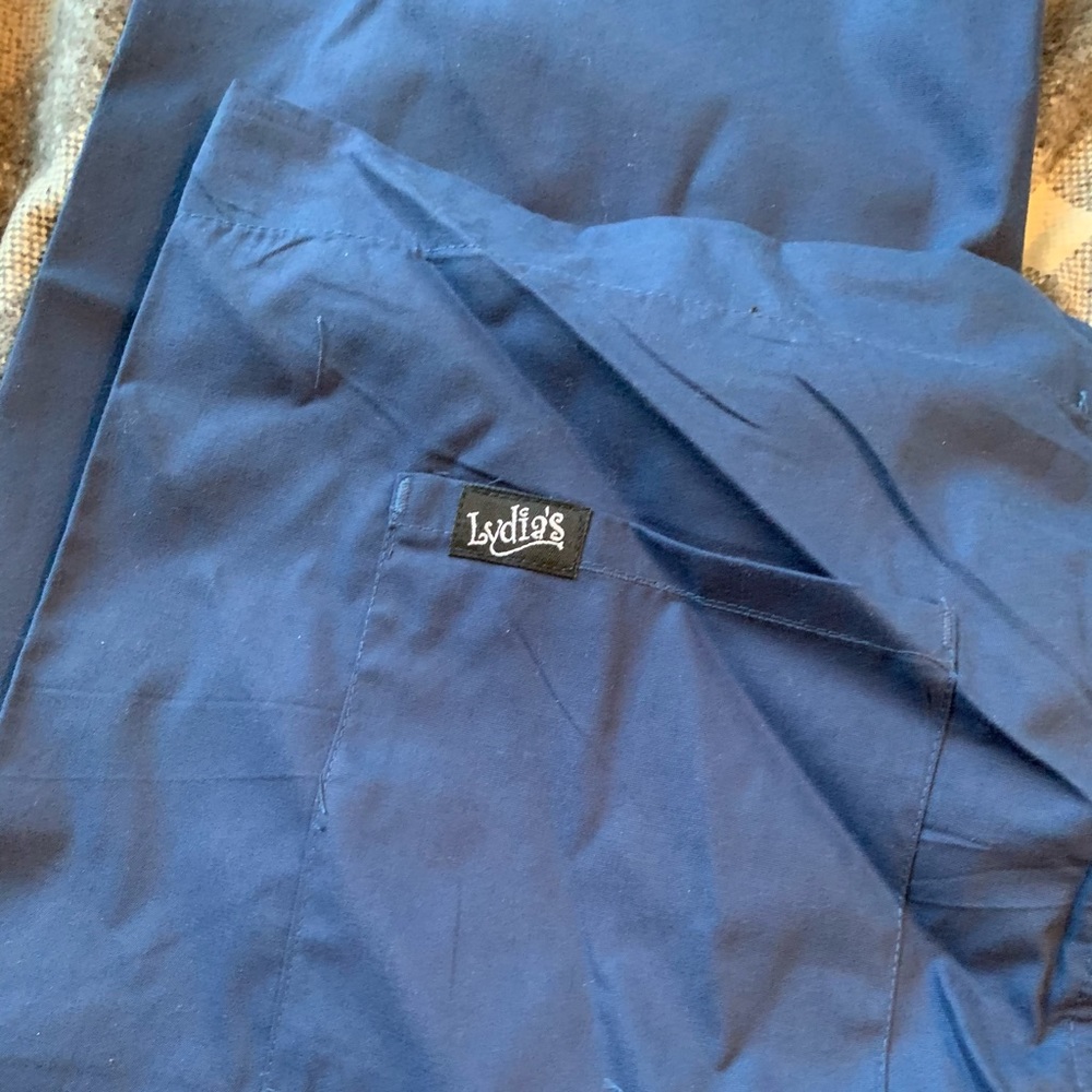 3 SET NAVY BLUE SCRUB PANT S Fit like M